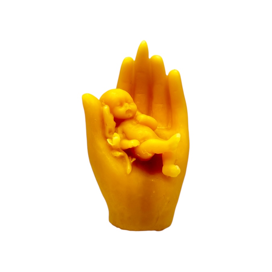 Candela profumata immagine di Mano con Bambino