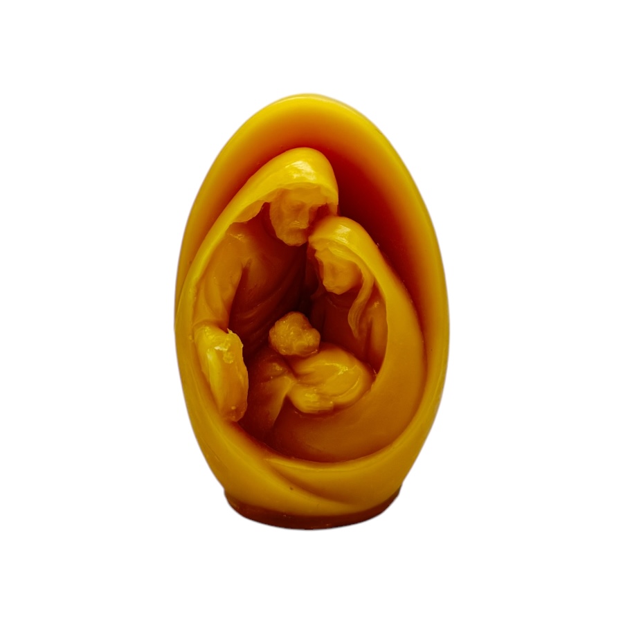 Candela profumata Sacra Famiglia in ovetto