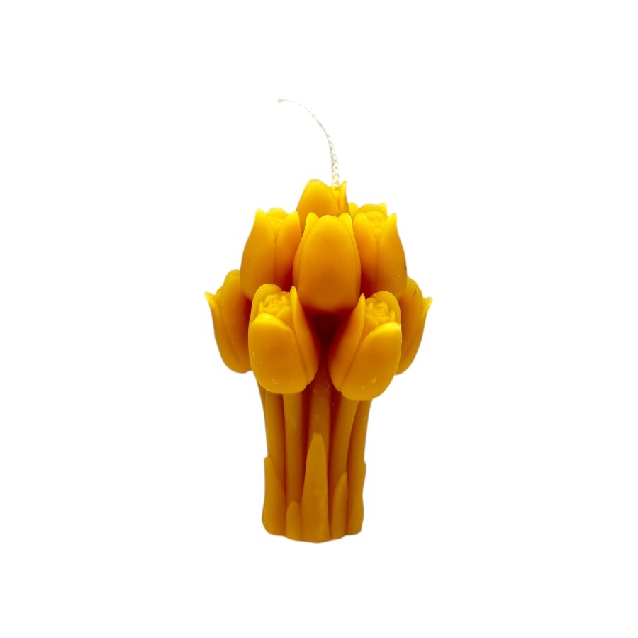 Candela profumata fascio di rose.