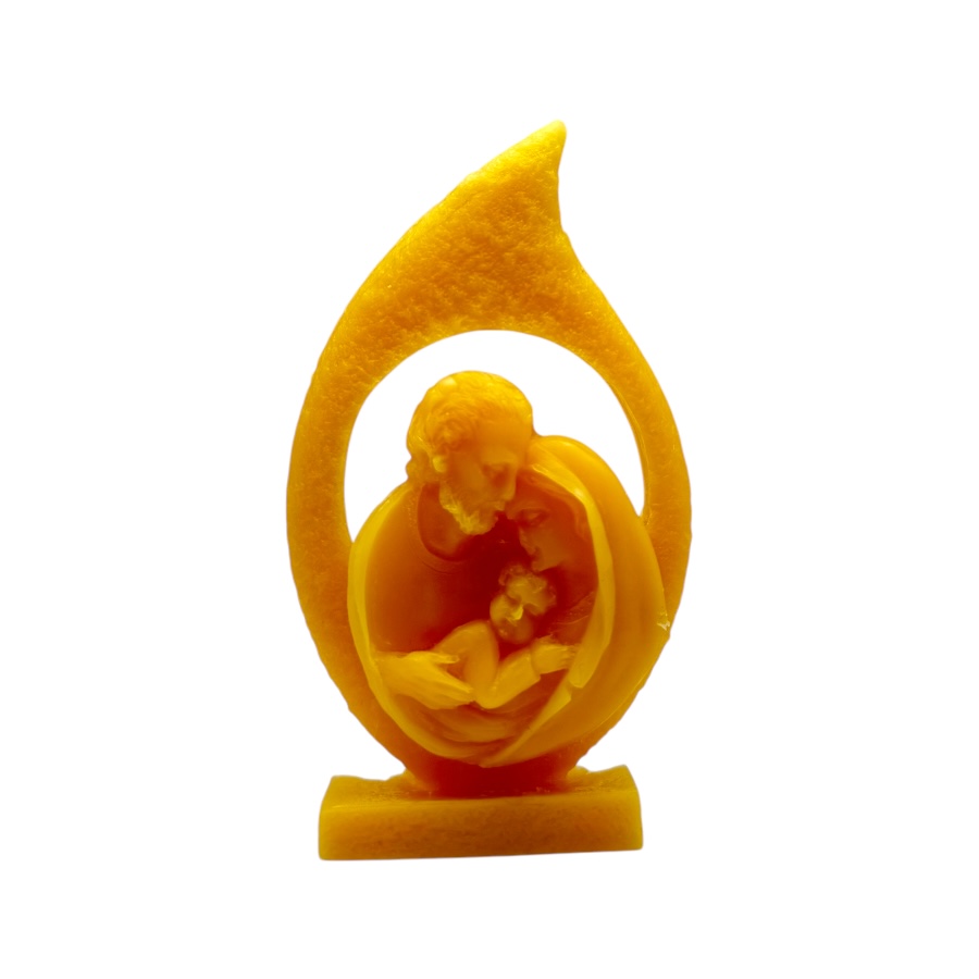 Candela profumata sacra famiglia con cornice