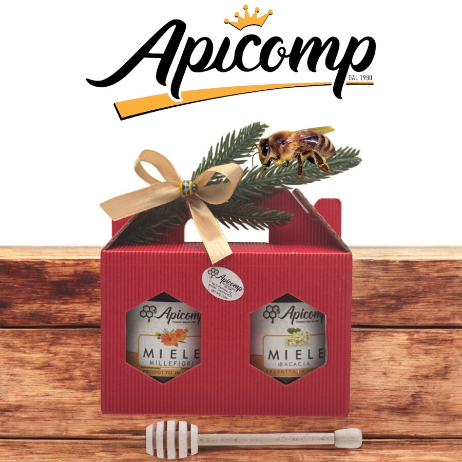 IDEA REGALO 2 vasi da 250g Millefiori e Acacia in scatola