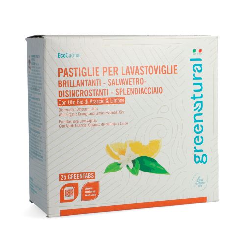 GREENTABS 25 PZ LAVASTOVIGLIE LIMONE & ARANCIO