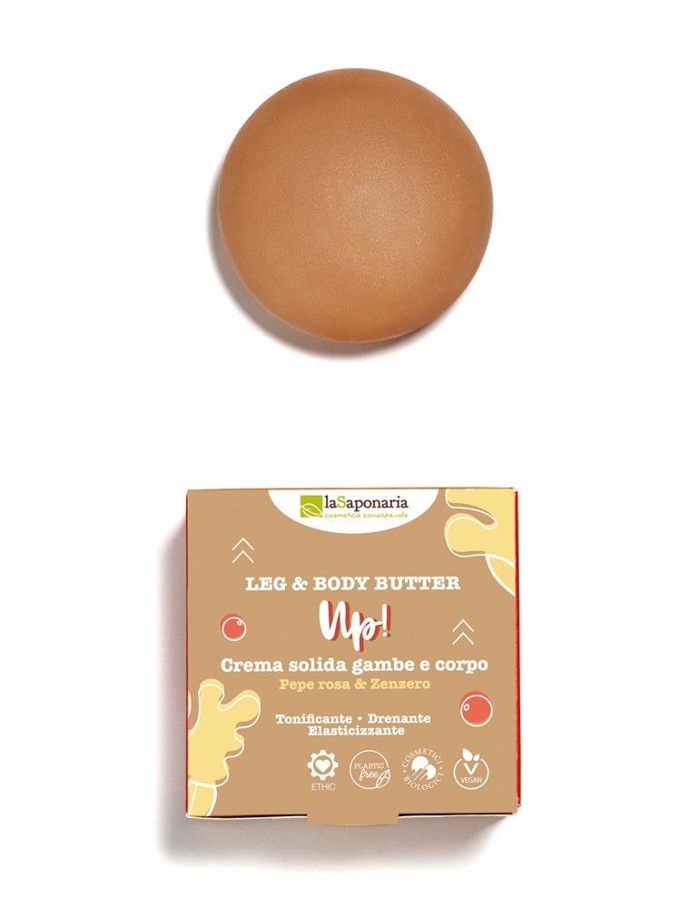 UP - Crema solida gambe e corpo Pepe Rosa & Zenzero - 80 gr.