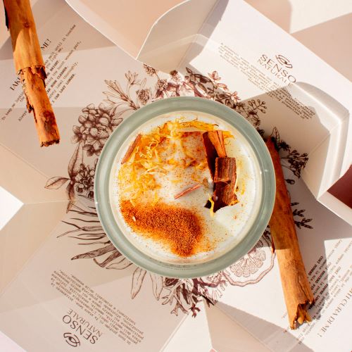 Candela di Soia profumata - ARANCIA E CANNELLA - 250 ml