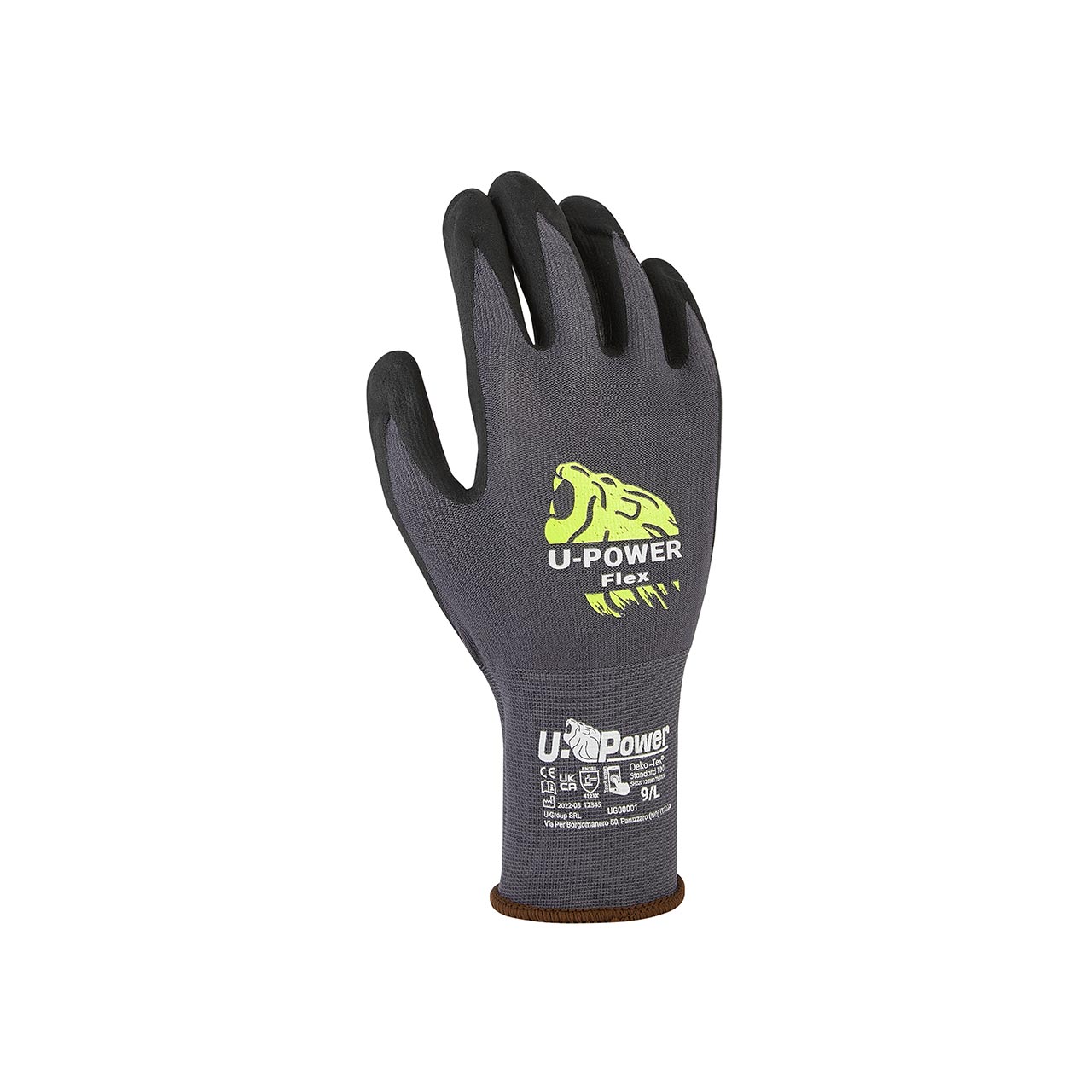 U-POWER FLEX Nero/grigio Conf=12 Pa