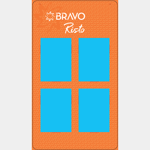 Bravo - bacheca Risto 58x102 (4 tasche A4)