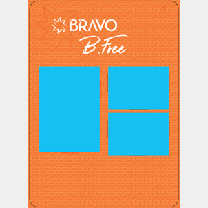 Bravo - bacheca Bfree 52x72 (1 tasca A4 + 2 tasche A5)