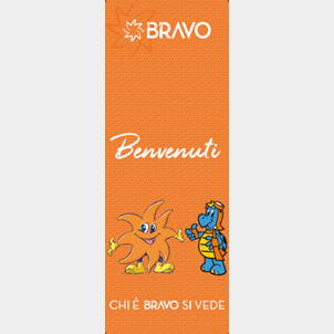 Bravo - xbanner benvenuti Stellina e Tarta 70x180 (struttura inclusa)