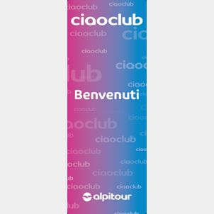 Ciao Club - xbanner benvenuti 70x180 (struttura inclusa)