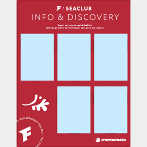 Seaclub - bacheca Info & Discovery 6 tasche 72x93