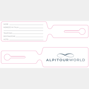 Generico - etichette bagaglio alpitour world (conf. 100 pz)