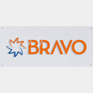 Bravo - targa plexiglass 50x25