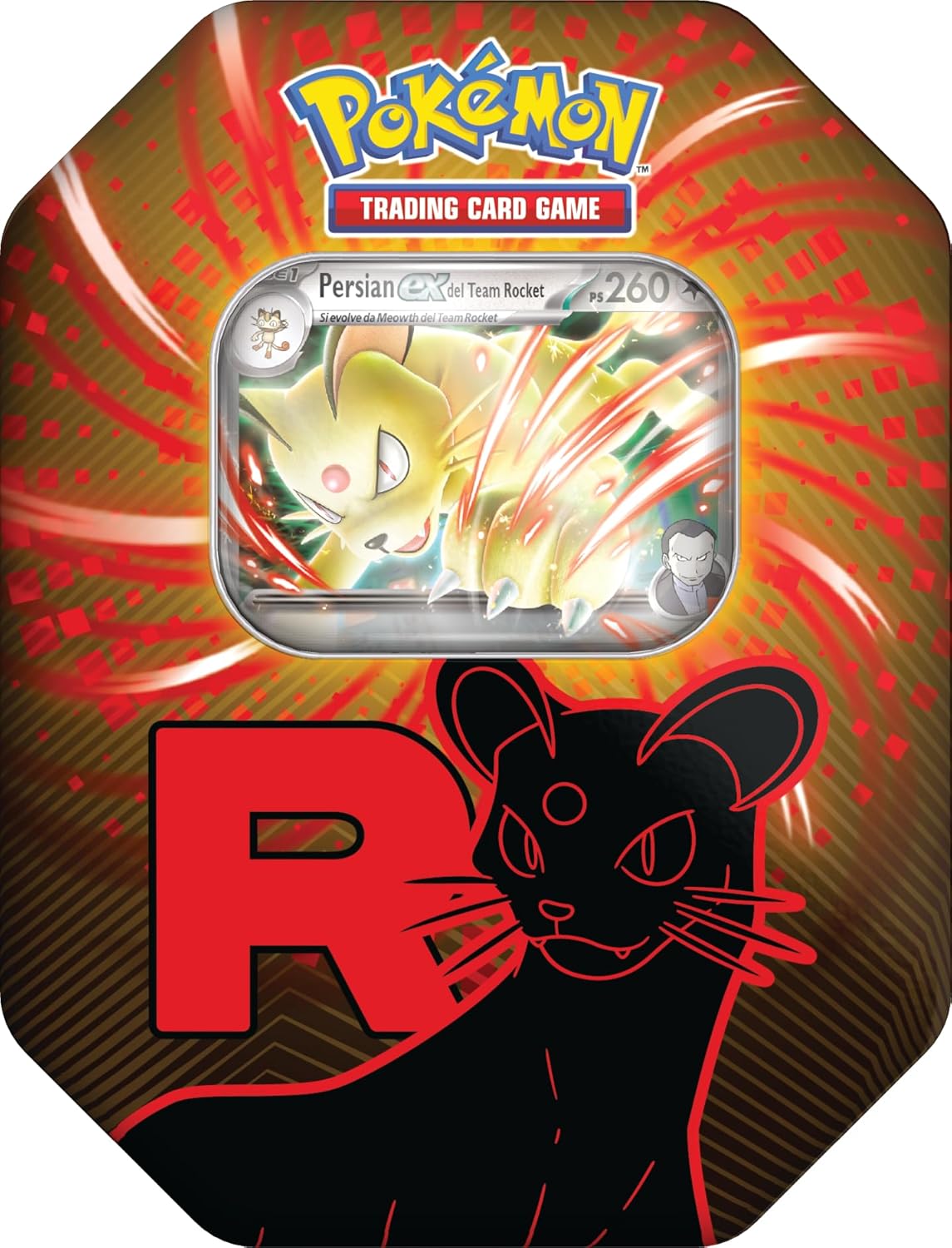 Pokemon ITA Tin da Collezione Team Rocket Persian-EX