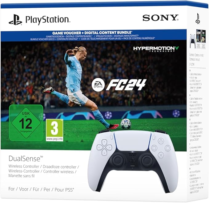 Sony PS5 DualSense White+EA SPORTS FC24