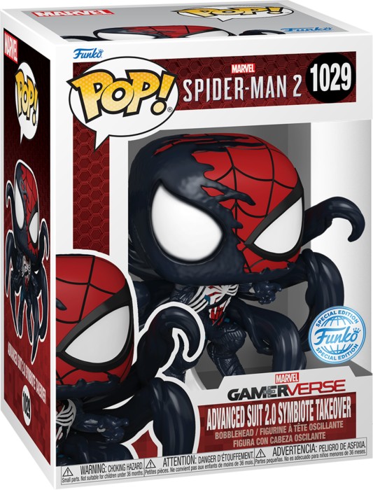 Funko POP! Marvel Spider Man Advanced suit 2.0 Symbiote Takeover 1029