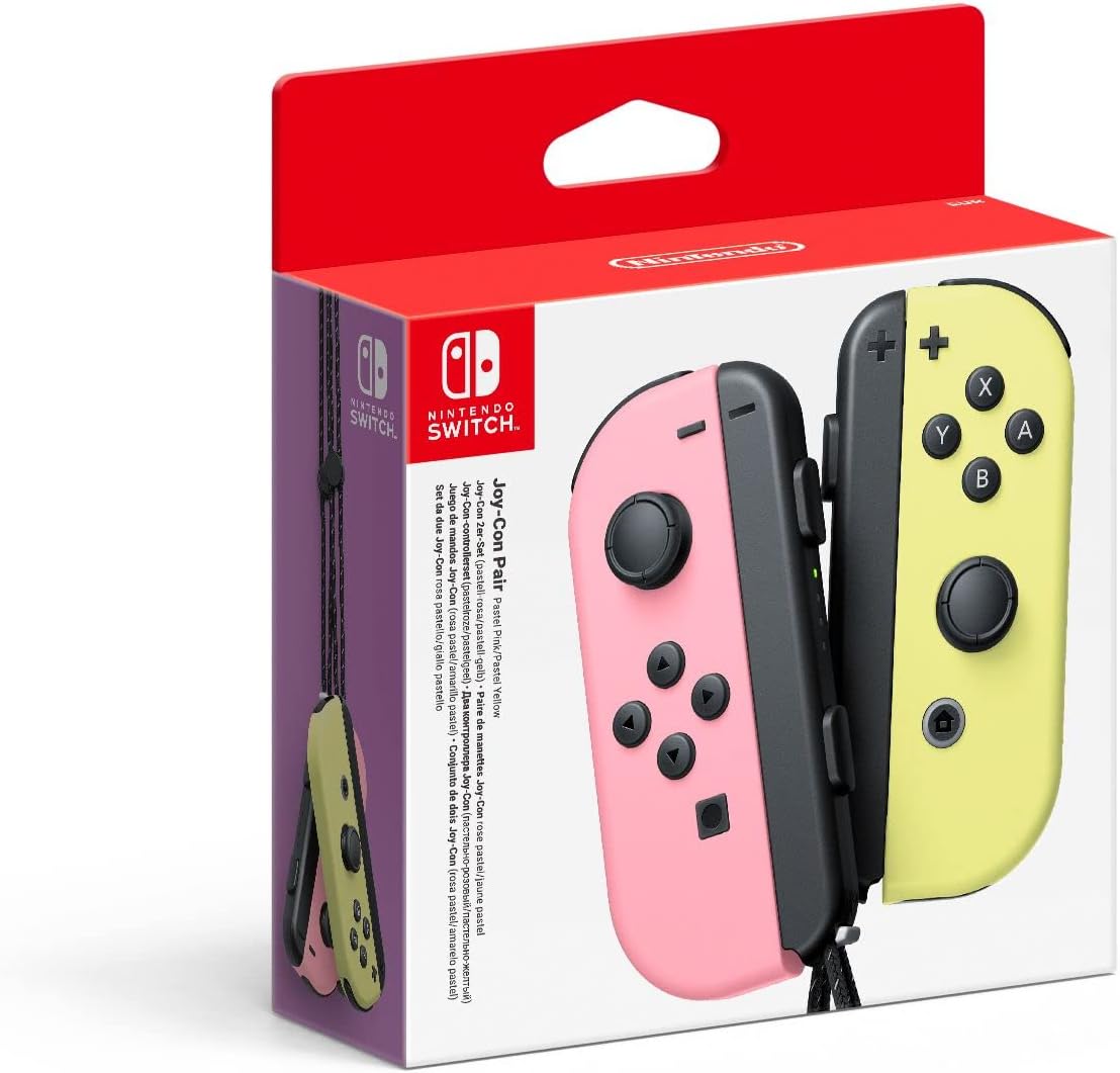 Nintendo Switch Set 2 Joy-Con Rosa Pastello-Giallo Pastello