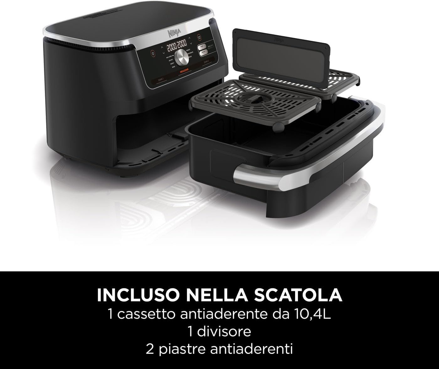 Friggitrice ad aria Ninja Flexdrawer da 10,4 L
