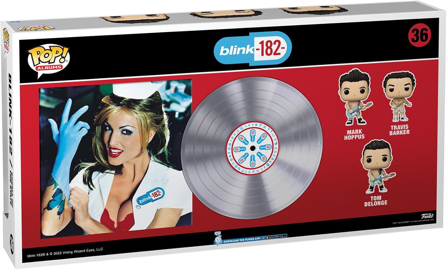 Funko POP! Albums Deluxe: Blink-182 - 36 Mark Hoppus, Travis Barker, Tom DeLonge