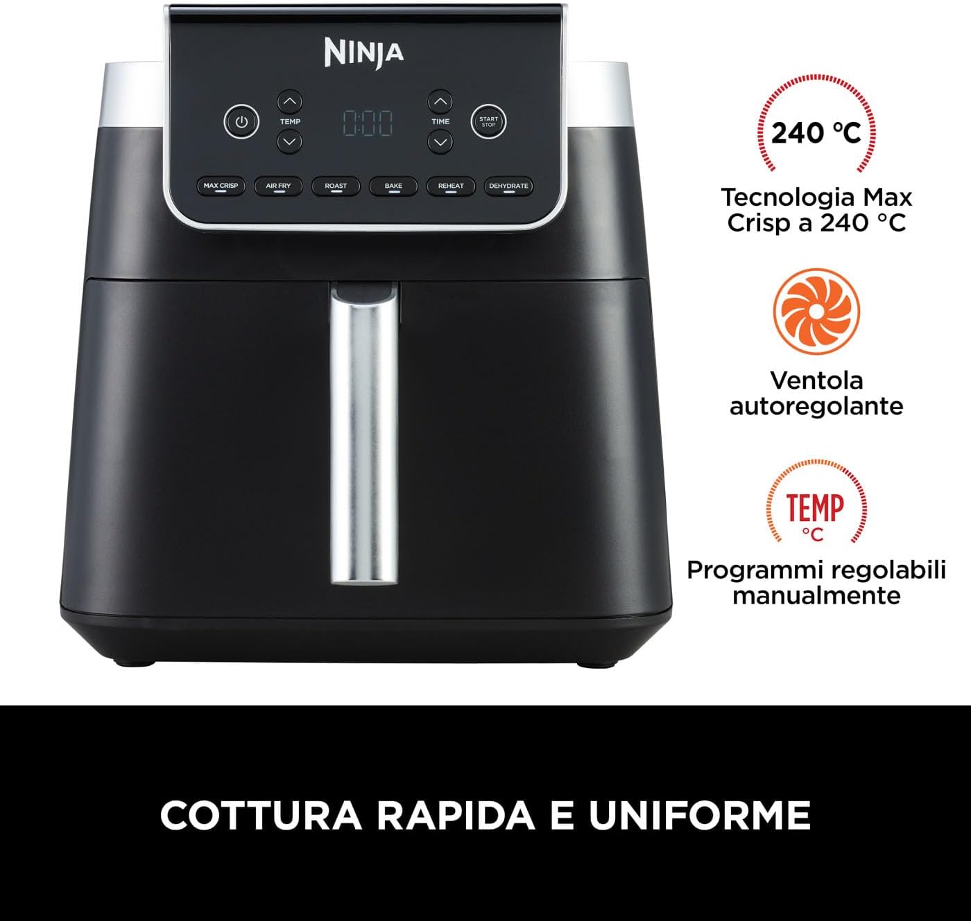 Friggitrice ad Aria MAX PRO  6.2L