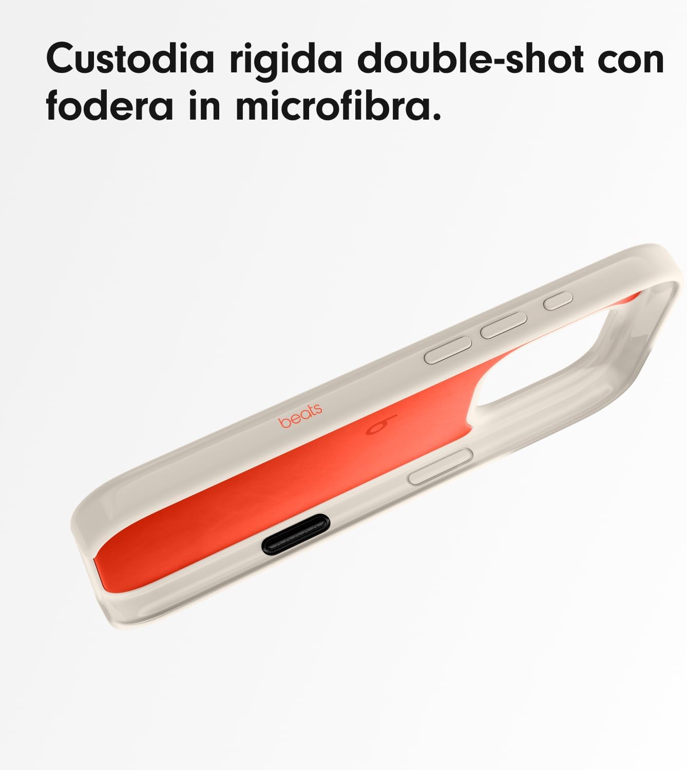Custodia Beats con Magsafe in Silicone per iPhone 16 Pro Max - Bianco