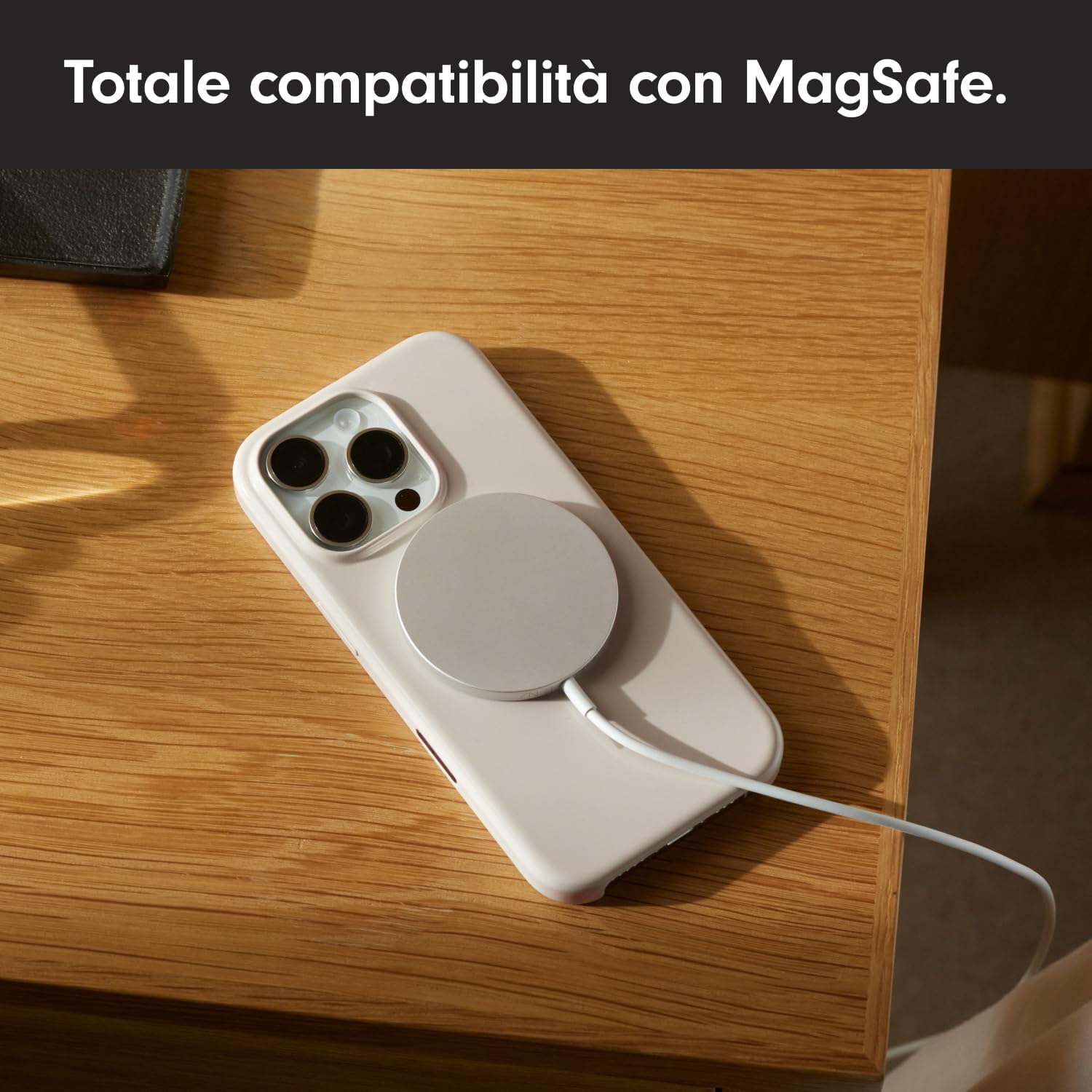 Custodia Beats con Magsafe in Silicone per iPhone 16 Pro Max - Bianco
