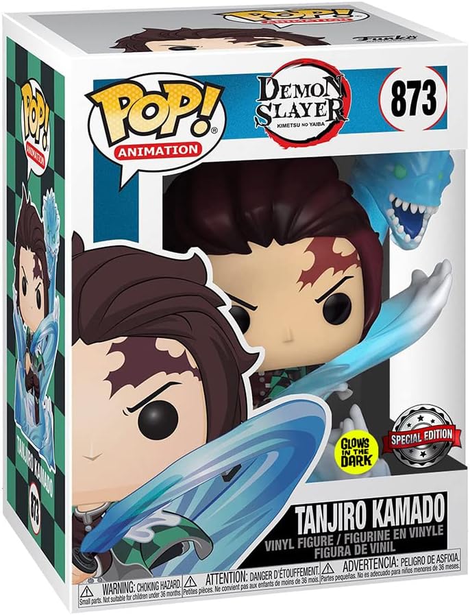 Funko POP! Demon Slayer Tanjiro Kamado w/Dragon GLOW 873