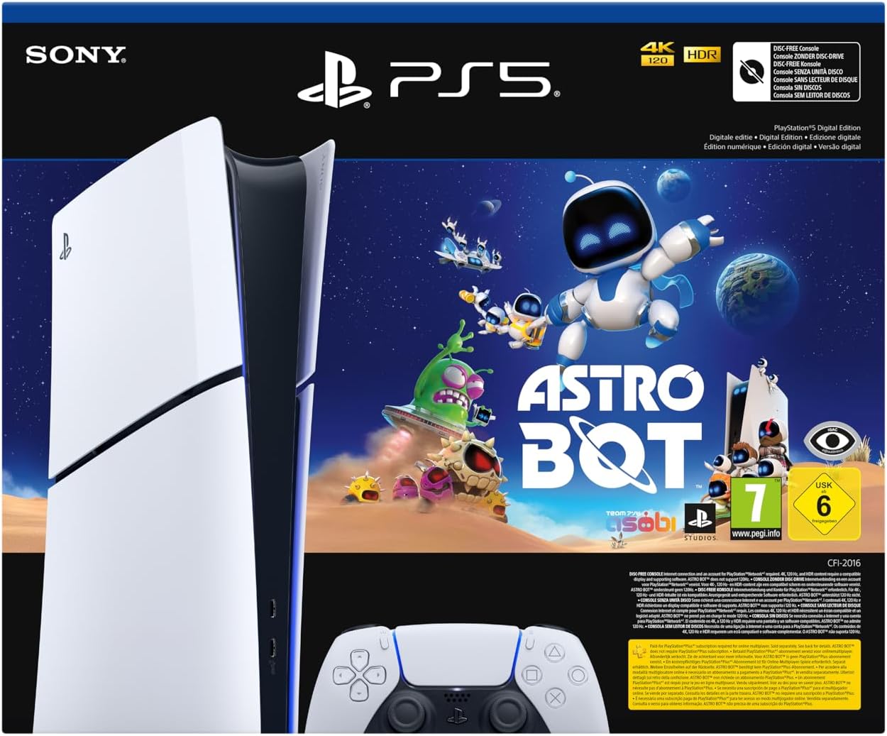 PlayStation 5 Digital Edition D Slim + Astrobot