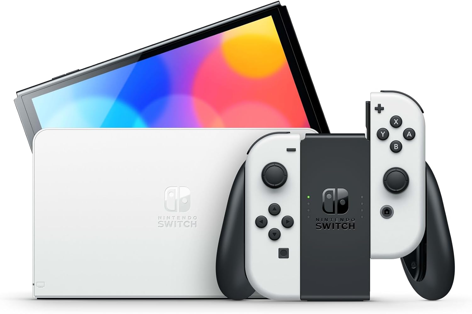 NINTENDO Switch OLED Bianca+Mario Kart 8 Deluxe+12 Mesi NSO
