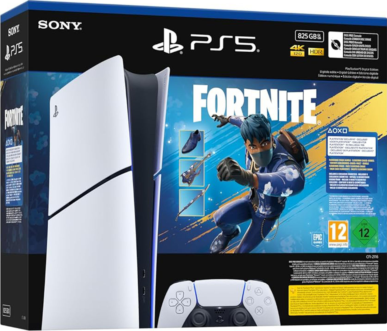 Playstation 5 Digital + Fortnite Flowering Chaos Bundle