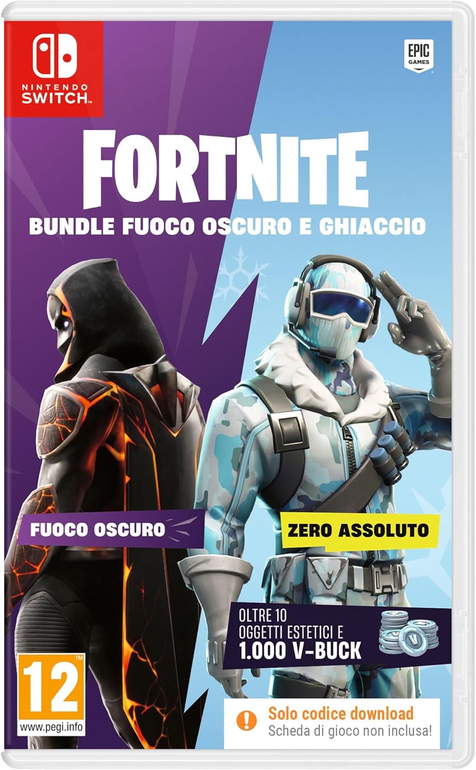 Fortnite Bundle Fuoco Oscuro e Ghiaccio