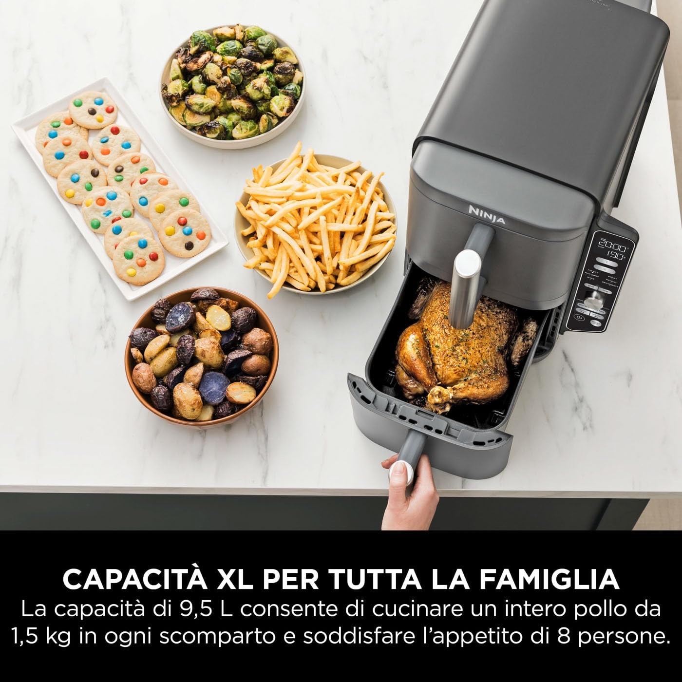 Friggitrice ad Aria DoubleStack XL 9,5 LT