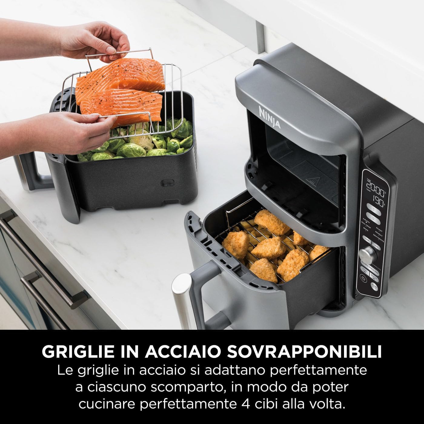 Friggitrice ad Aria DoubleStack XL 9,5 LT