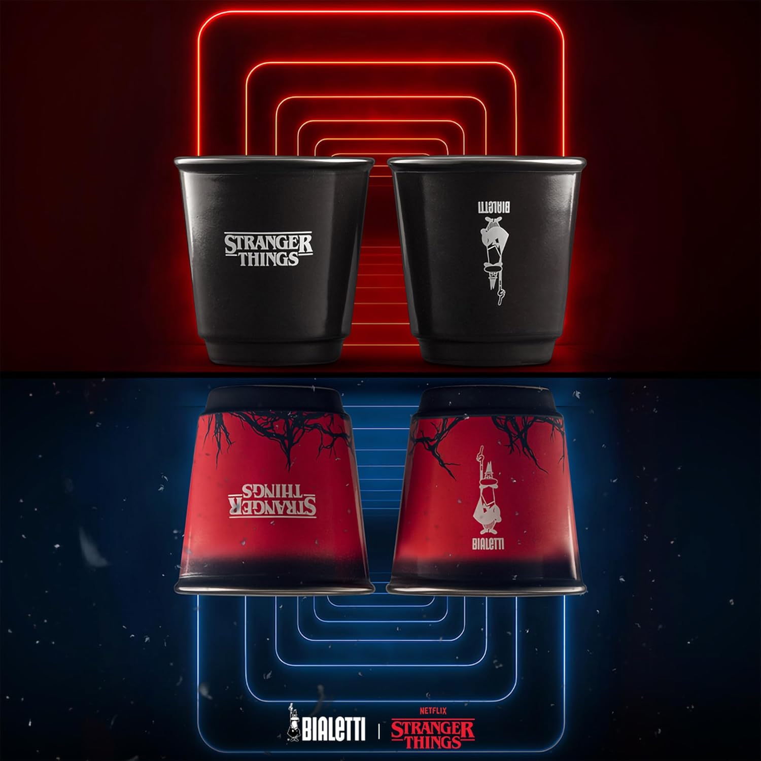 Set 4 Bicchierini Cambia Colore Stranger Things