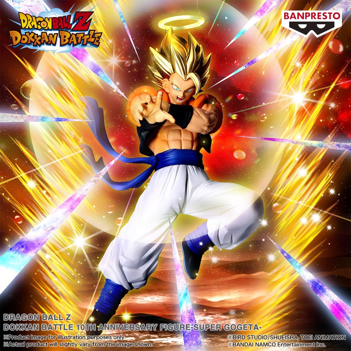 Dragonball Dokkan Battle 10th Anniversary Super Gogeta Figure