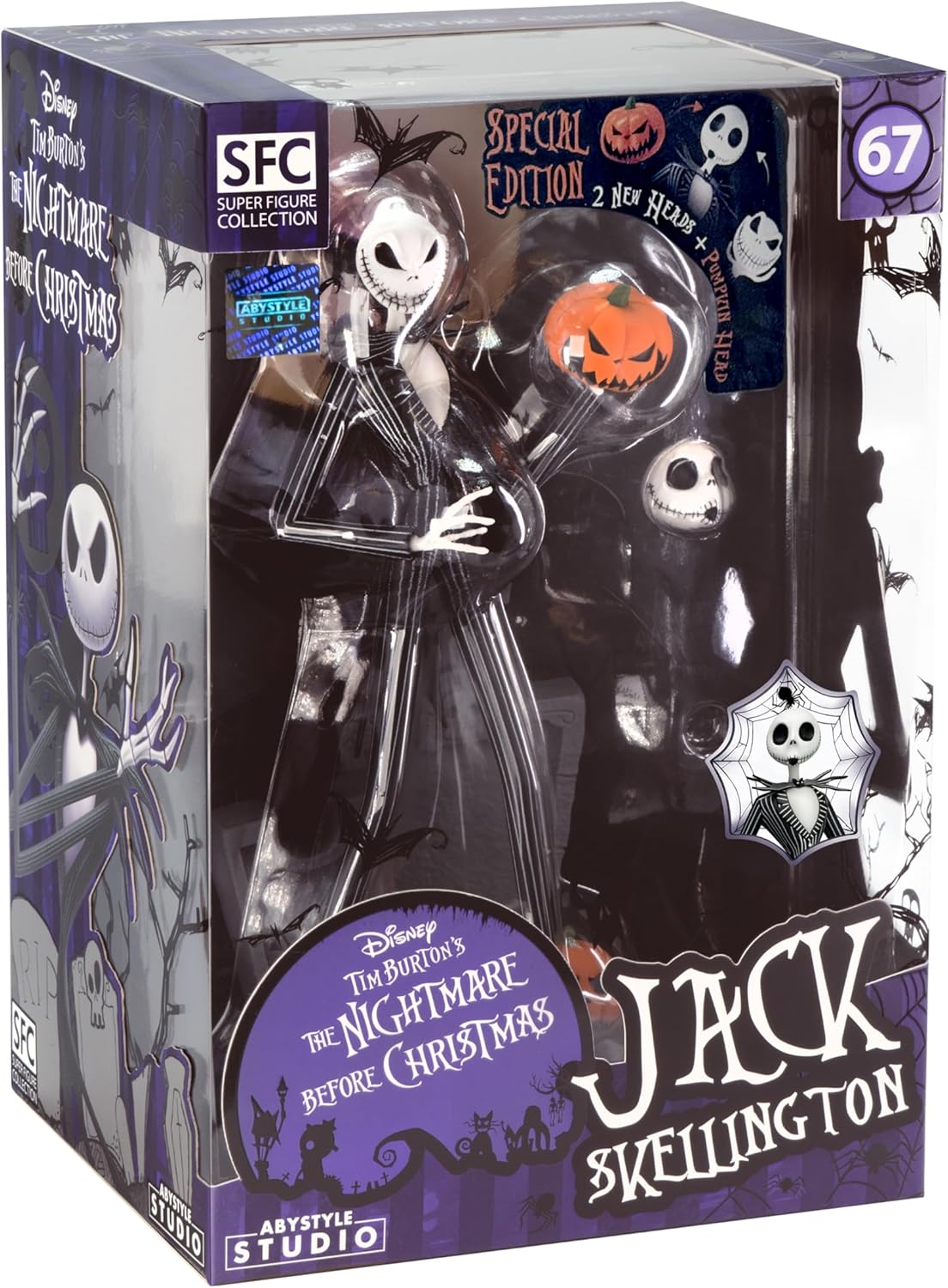 Nightmare Before Christmas Jack Scary Smiling Face Figure