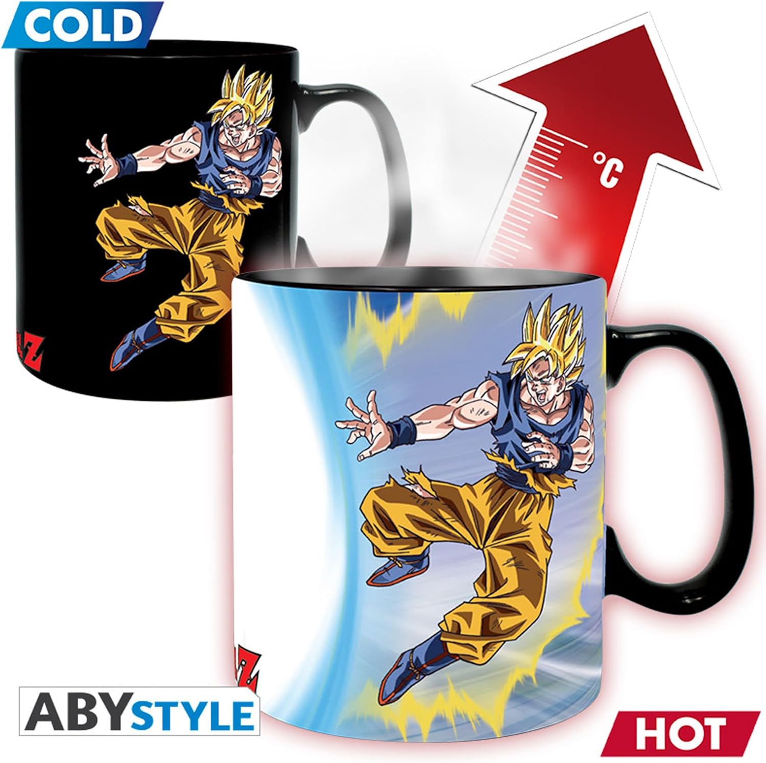 Tazza Cambia Colore Dragon Ball Goku vs Majin Bu