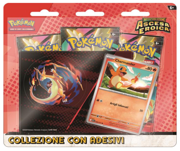 Pokemon ITA MEGAEVO Ascesa Eroica Collezione con Adesivi