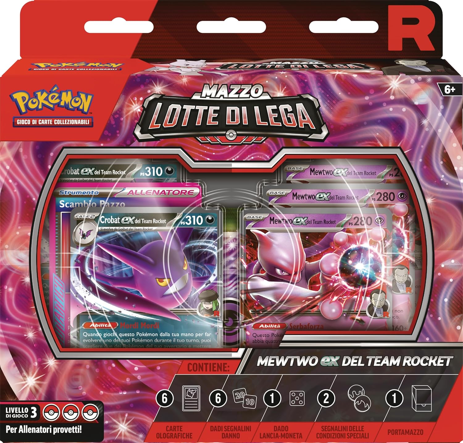 Pokemon ITA Mazzo Lotta di Lega Mewtwo Ex del Team Rocket