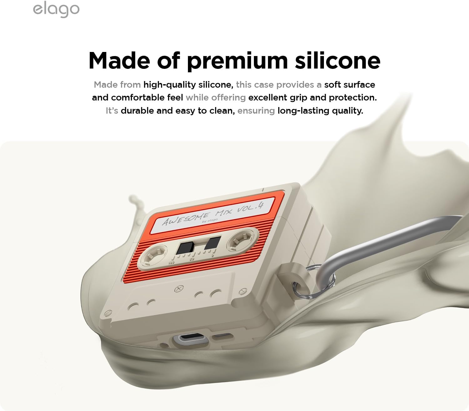 Custodia Apple AirPods 4 Retro Cassette Design