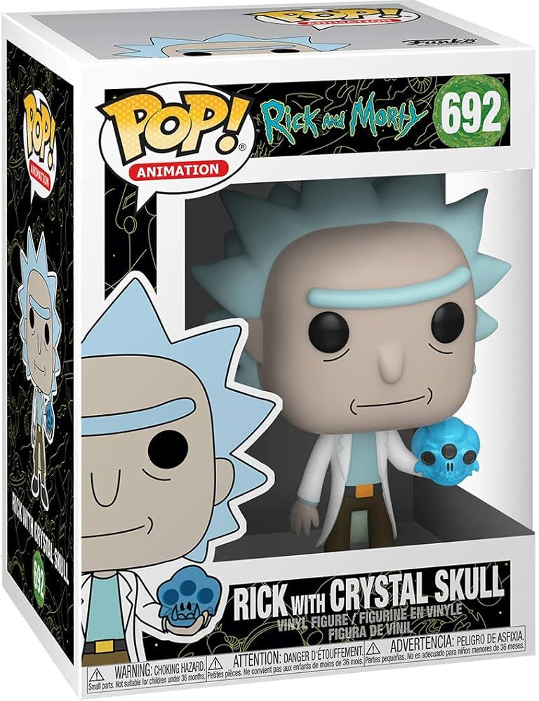 Funko POP! Rick And Morty: Rick With Crystal Skull 692