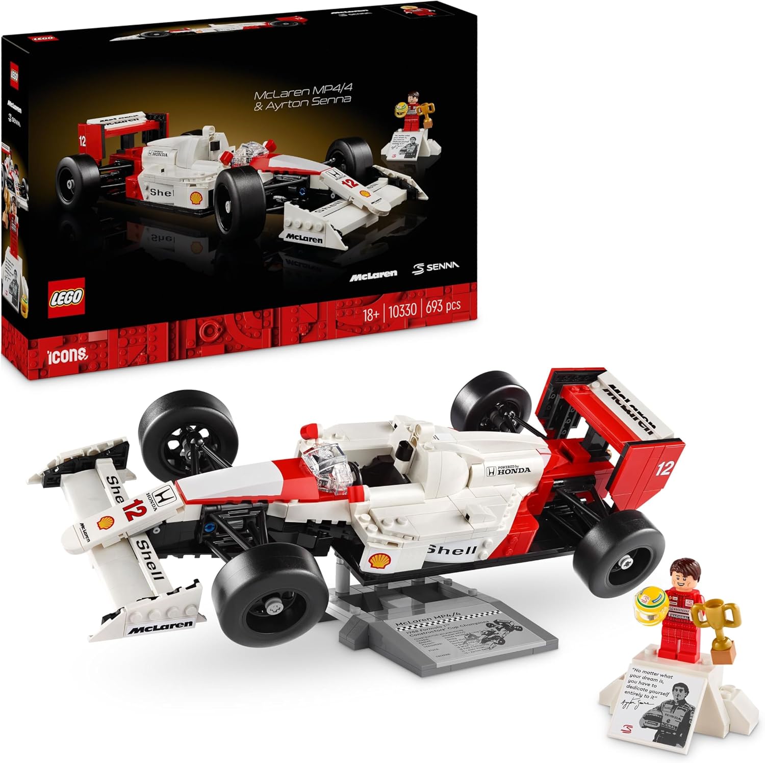 Lego 10330 Icons McLaren MP4/4 e Ayrton Senna