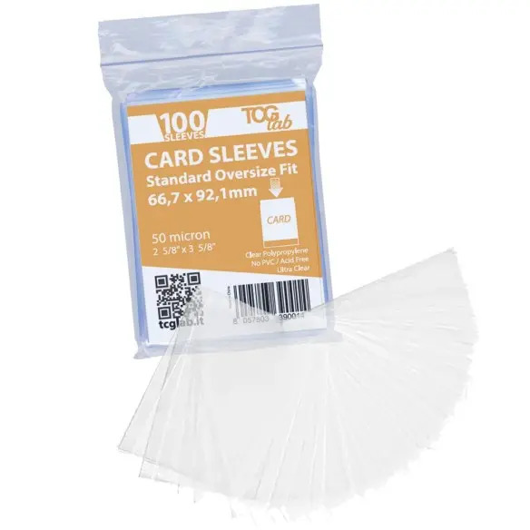 Card Sleeves 50 micron Ultra Clear 100pz