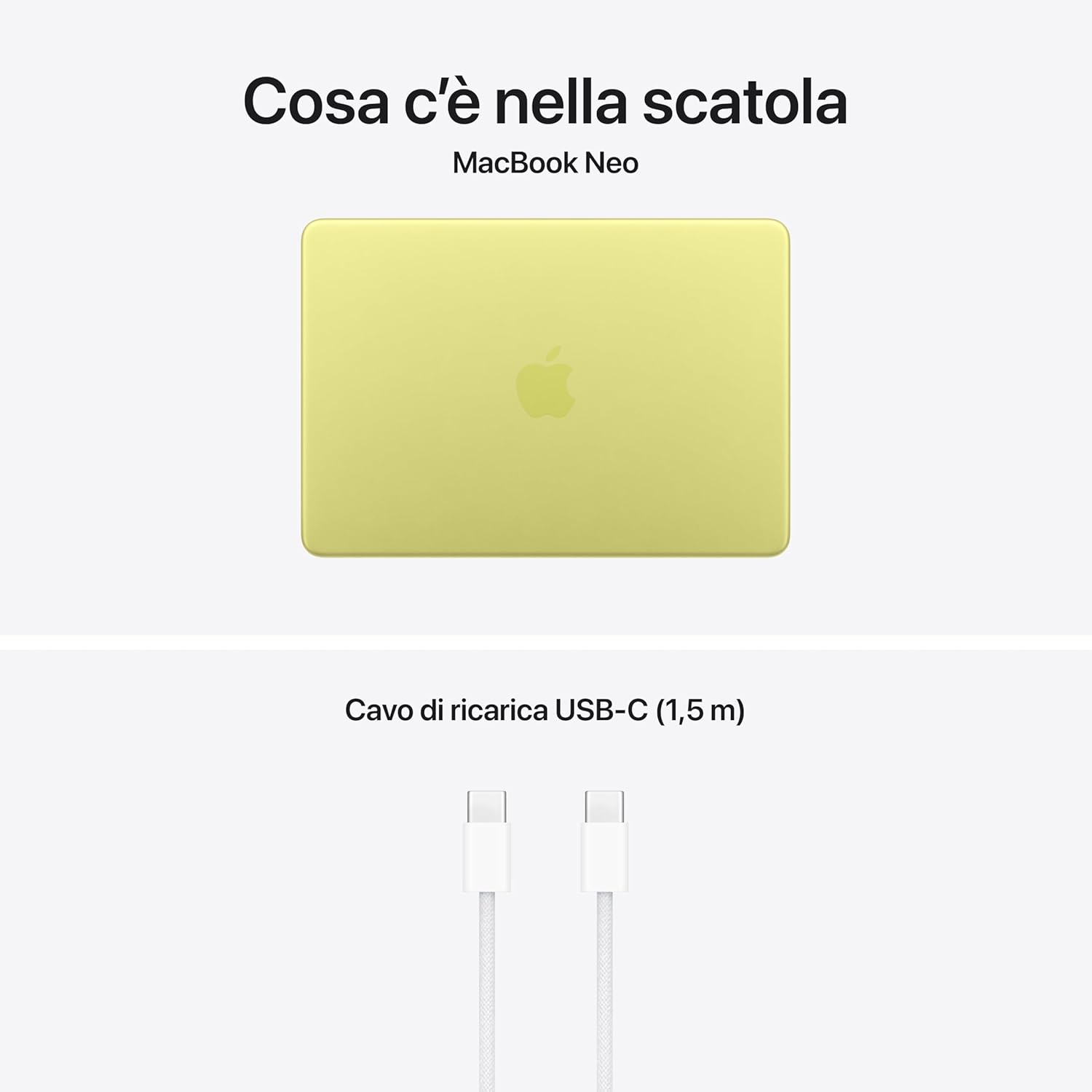 MacBook Neo 13" Apple A18 Pro 8GB 512GB SSD Touch ID Giallo Agrume