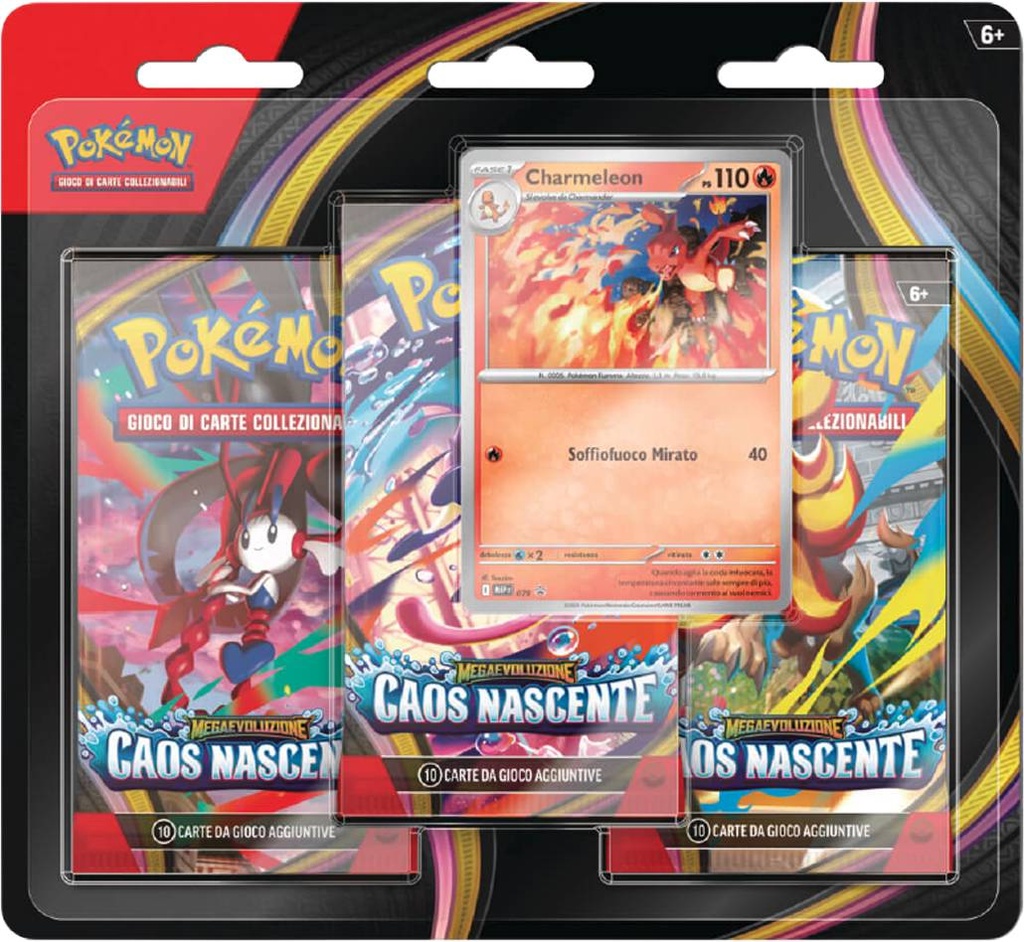 Pokemon ITA MEGAEVO Caos Nascente Blister 3 Buste