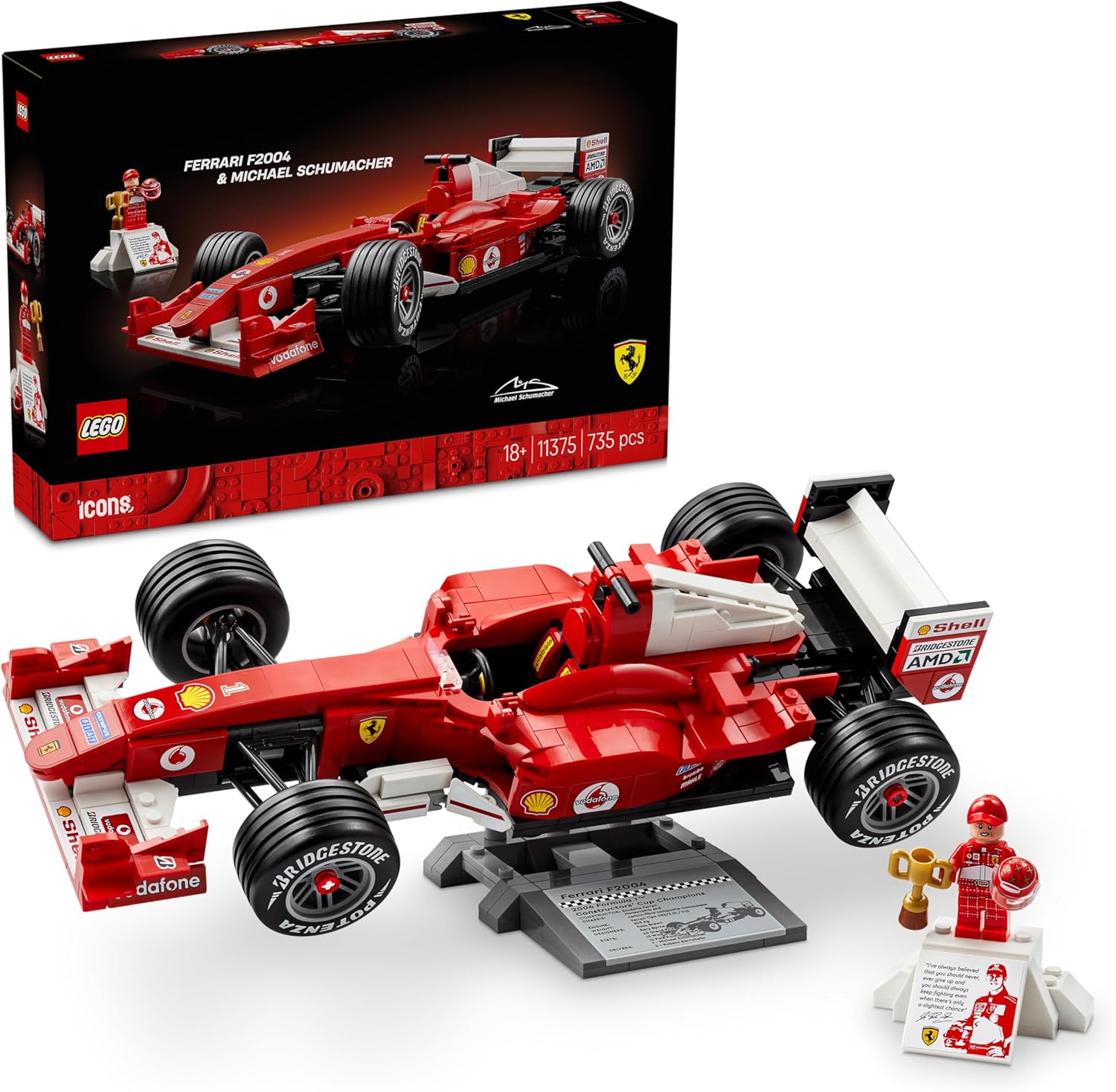 11375 Icons Ferrari F2004 e Michael Schumacher