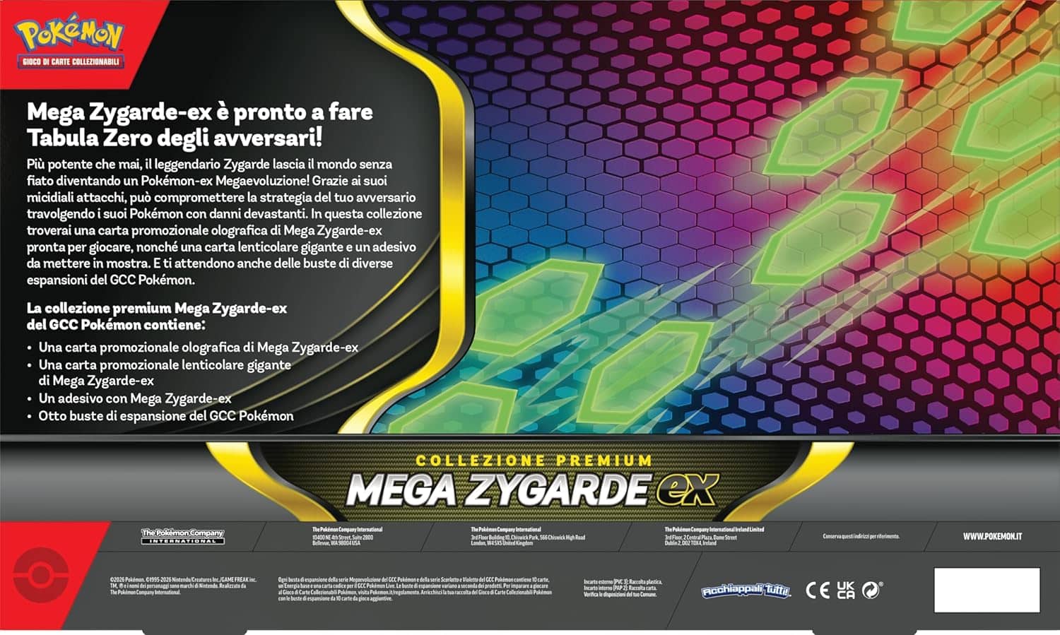 Pokemon ITA Collezione Premium Mega Zygarde EX