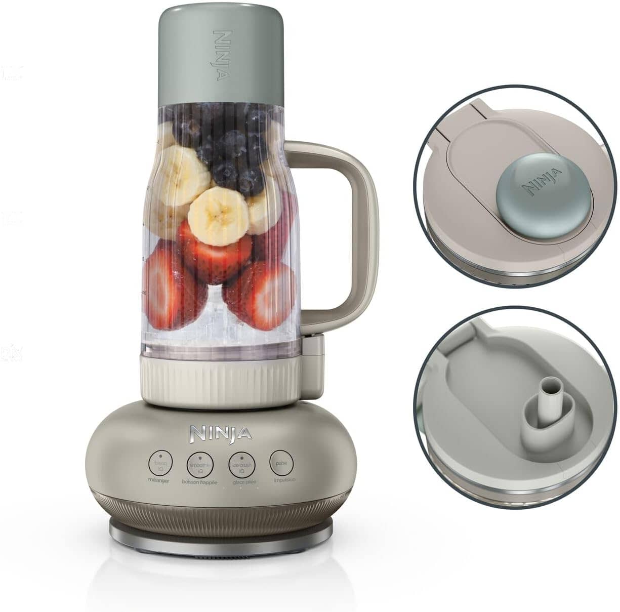 Frullatore Ninja Blendboss con borraccia con manico - BEIGE