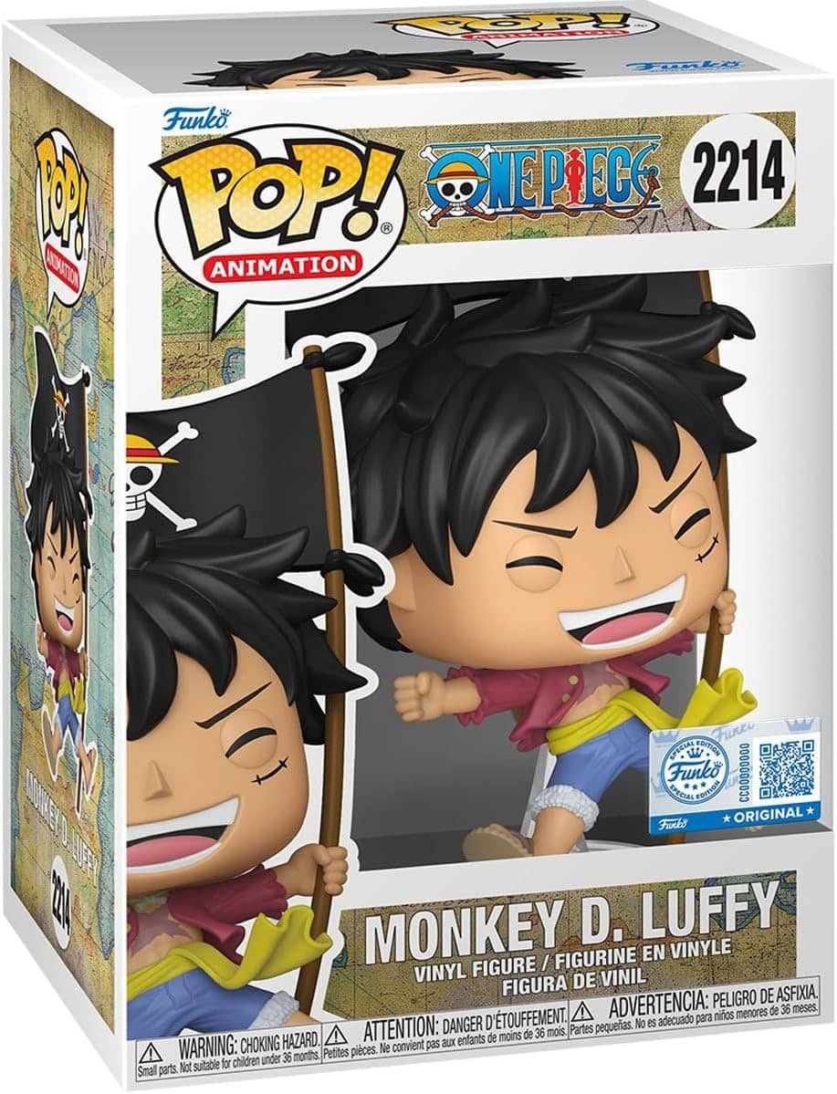Funko POP! One Piece Monkey D.Luffy With Flag (Exclusive) 2214