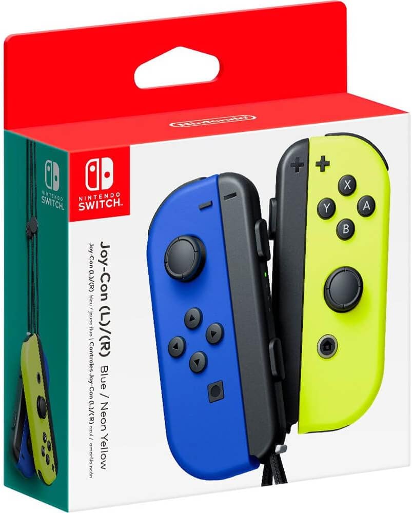 Nintendo Switch Set 2 Joy-Con Blu Neon-Giallo Neon