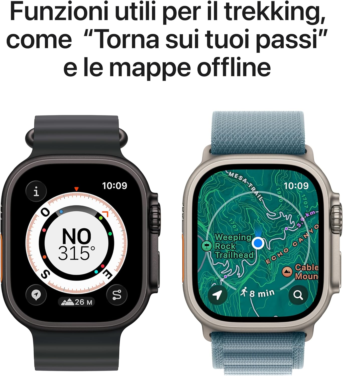 Apple Watch Ultra 3 GPS+Cellular 49mm Titanio Nero Alpine Loop M